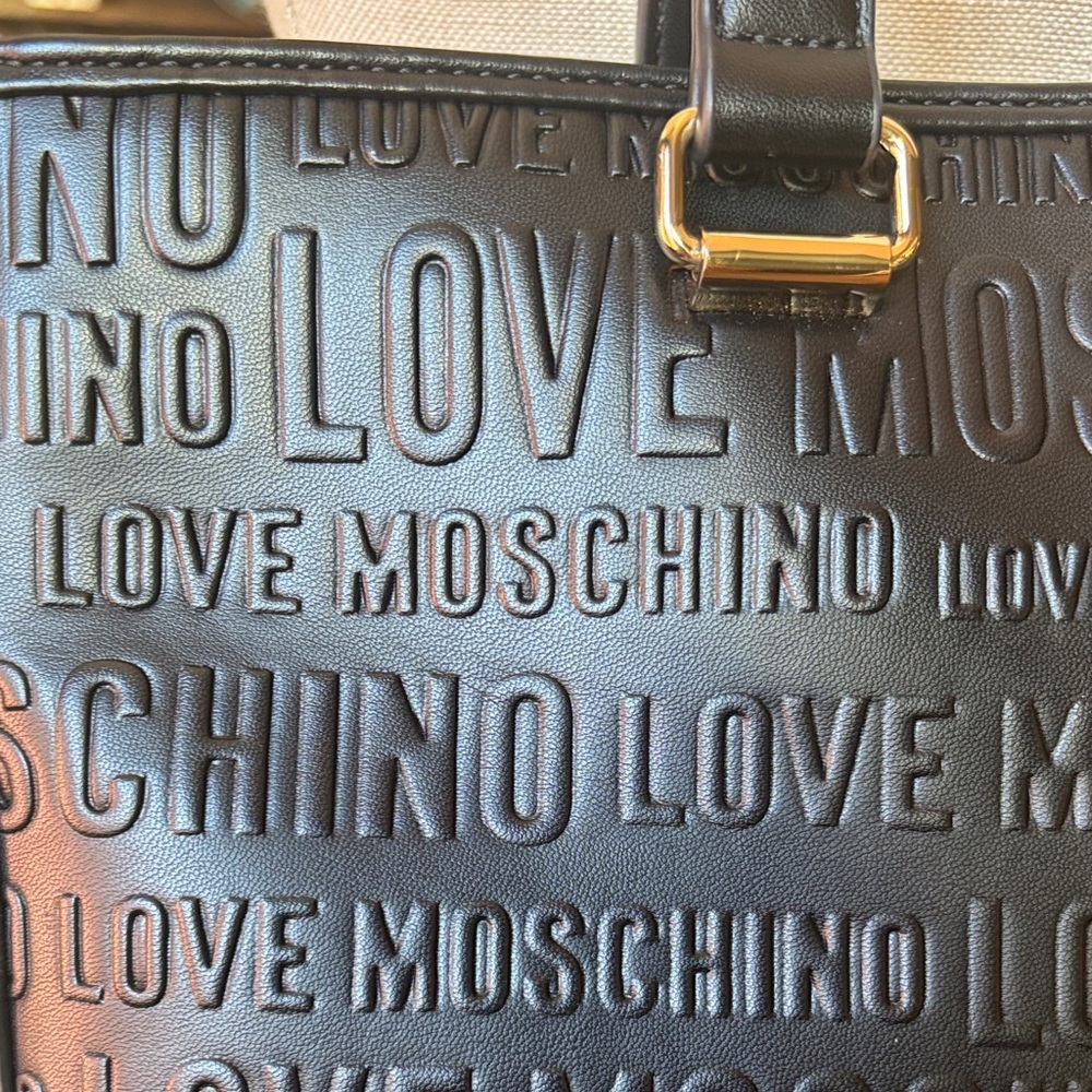 Love Moschino Black Embossed Shoulder Bag - Picture 2 of 16